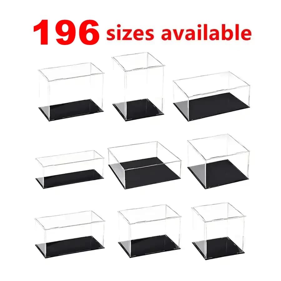 1 stuk doorzichtige, zelf-geassembleerde acryl-displaydoos, stofdichte opbergvitrine, geschikt voor automodellen/speelgoed/verzamelobjecten
