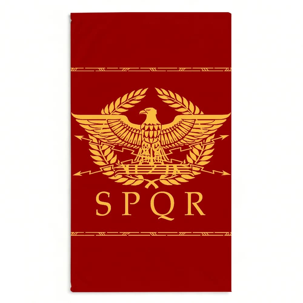 Gouden keizerlijke adelaar Rome SPQR handdoek zacht zwembad cadeau voor reizen sportschool douche kamperen sneldrogende sport grote strandhanddoeken