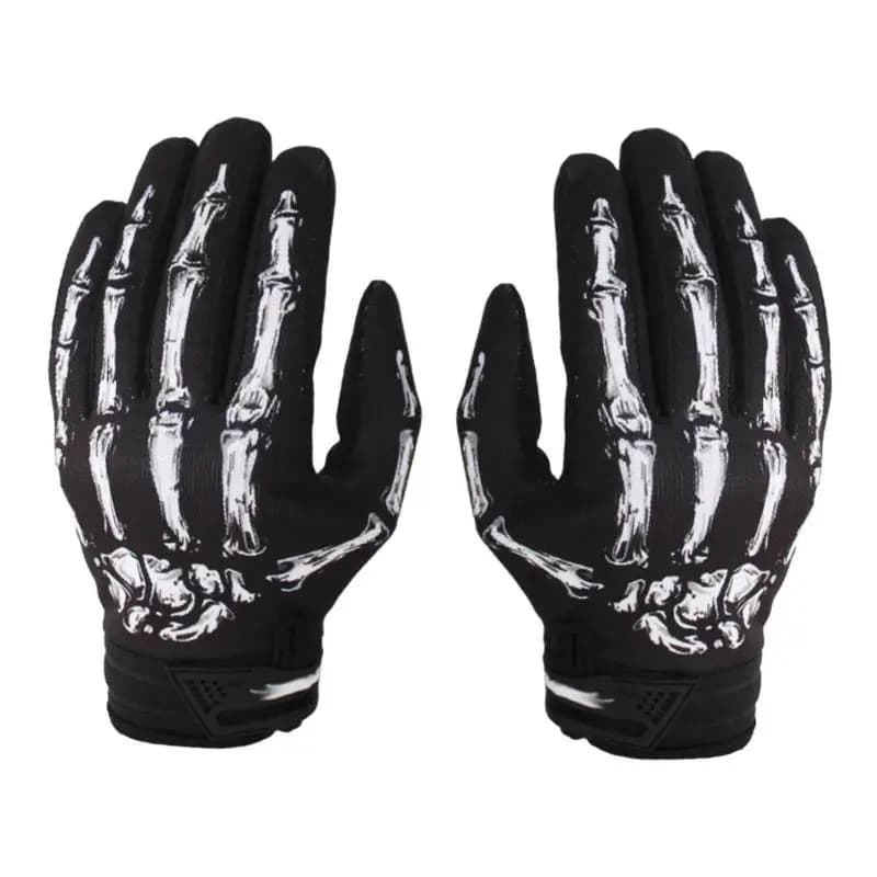 Motorhandschoenen met skeletbotpatroon, heavy duty voor buitenactiviteiten