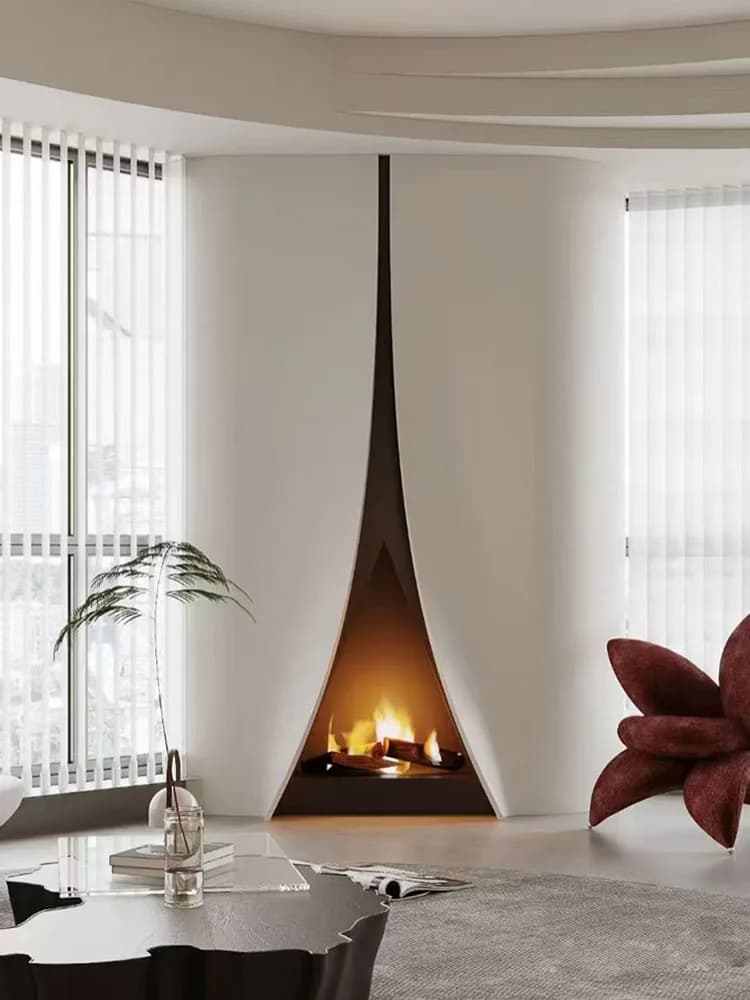 Inno-living open haard Innovatieve elektrische damphaard, genereert realistisch rookeffect zonder brandgevaar, ultra veilig