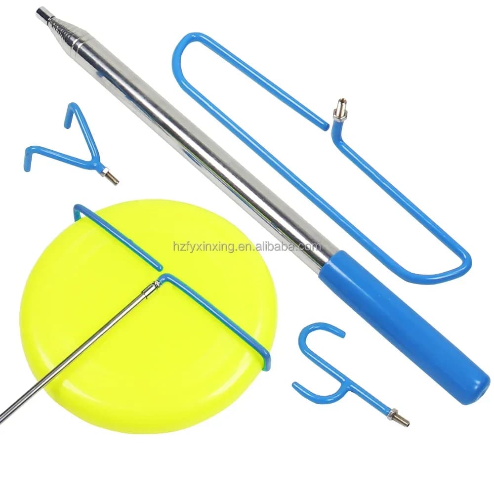 Disc Golf Pole Retriever Hook Stick met 16 voet roestvrijstalen telescopische paal