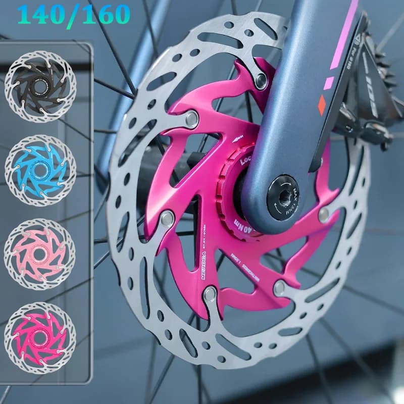 MEROCA Fiets XR Center Lock Disc Rotor 140mm Fiets Centerlock Rotor Warmteafvoer Drijvende Rotors 160mm Fiets remschijf