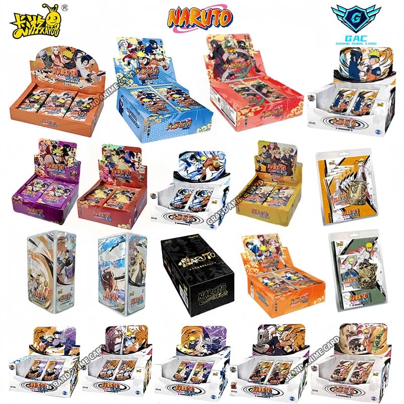 KAYOU Originele Naruto Kaarten T2W9 T4W8 Booster Box Anime TCG Zeldzame SE BP CR MR Ninja World Fight Chapter Collectie Kinderspeelgoed Cadeau