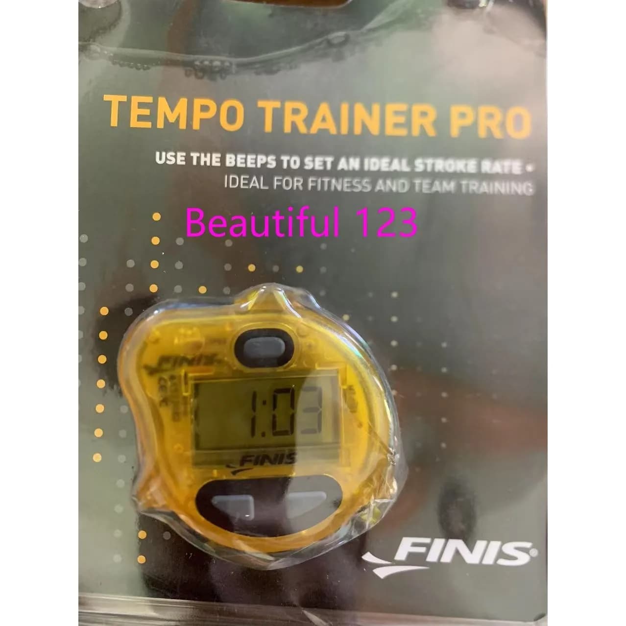 nieuwe Finis metronoom zwemritme professionele waterdichte waterdichte hardloopfrequentie trainingsapparatuur