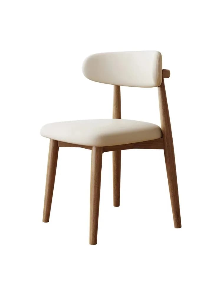 Hoogwaardig Scandinavisch modern luxe massief houten eetkamerset voor 4, 6, 8 of 10 stoelen, geschikt voor hotel, keuken, woonkamer, met elegant