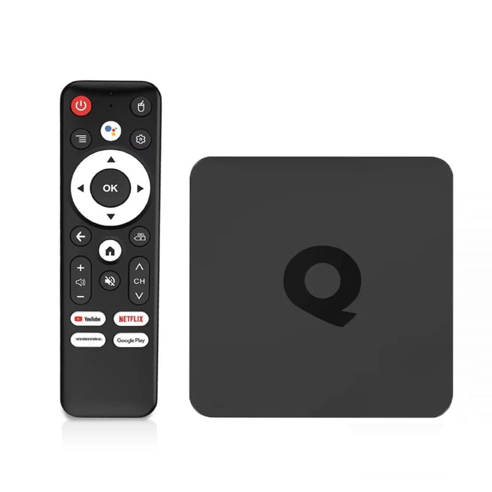 Q1 Android 16 Smart TV Box H313 8GB 256GB Ondersteunt Google Netflix Media Player Dual Wifi BT5.4 Spraakafstandsbediening 8K HDR10+ Set Top Box