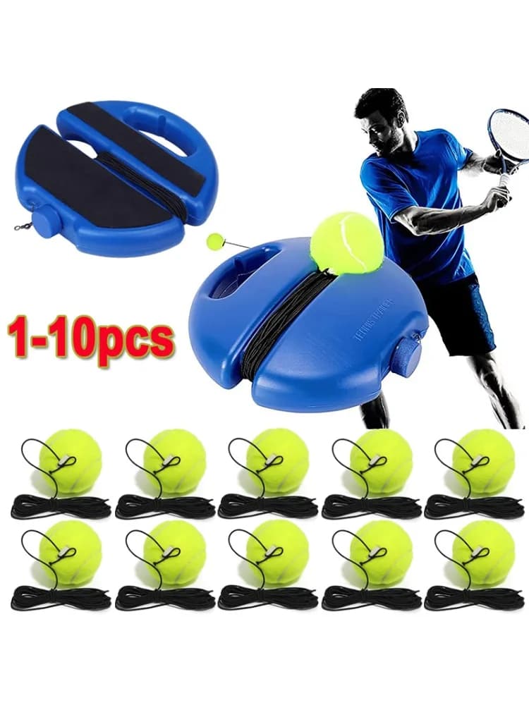 Draagbare Tennis Rebounder Kit Tennistrainer Reboundbal Solo Trainingsapparatuur 1-snaarballen voor beginners Oefening