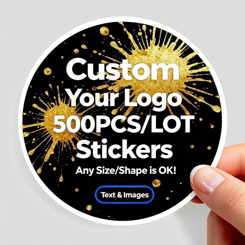 500 stuks aangepaste stickers en aangepast logo bruiloft verjaardag geschenkdoos stickers ontwerp uw eigen stickers personaliseer stickers