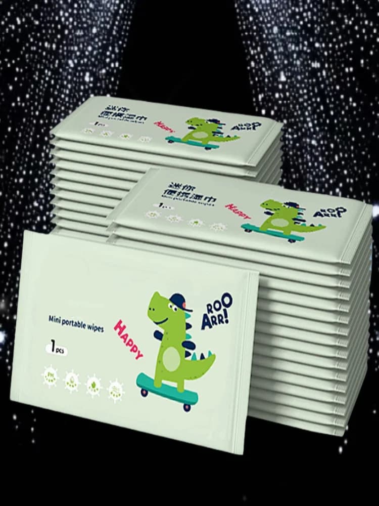 50/100/300 stuks draagbare reisdoekjes in willekeurige kleuren - van niet-geweven stof, een must-have voor kamperen en buitenhygiëne, met