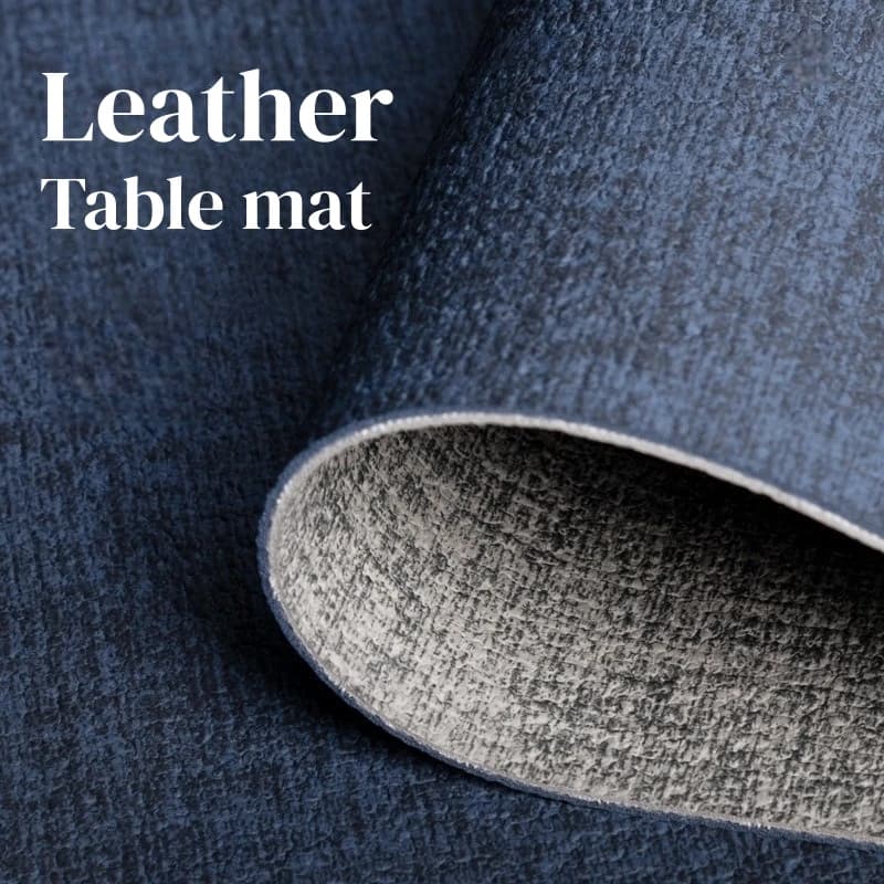 PVC lederen tafelmat rechthoekige tafelkleed voor eetkamertafel dubbelzijdig waterdicht oliebestendig placemat keukentafelkleed