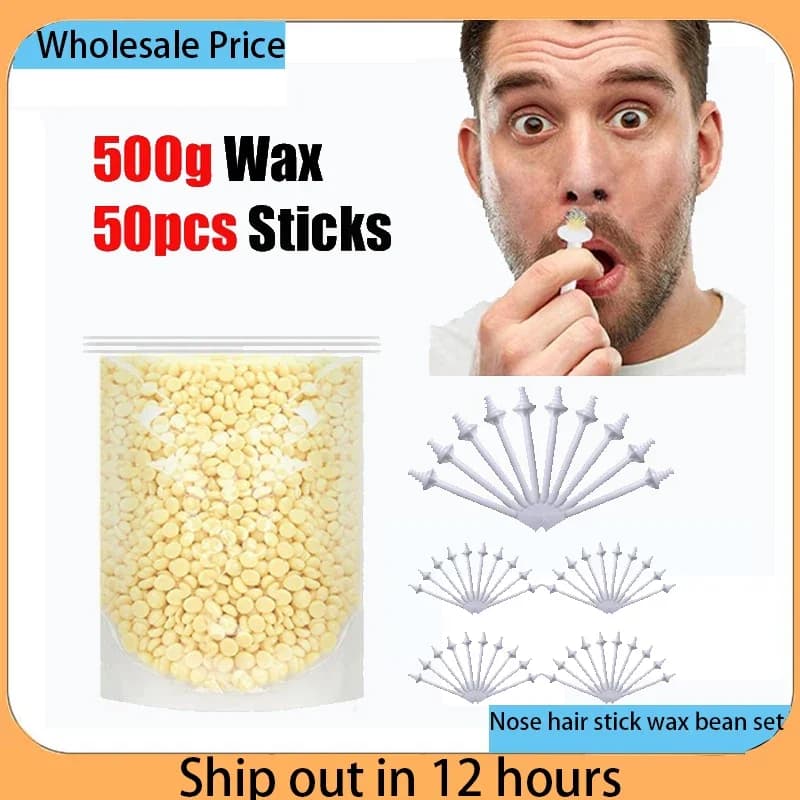 Draagbare Neus Haar Stok Wax Bean Set Neus Wax Applicators Voor Pijnloos Neus Ontharing Tool Wax Accessoires Bijenwas Veilig