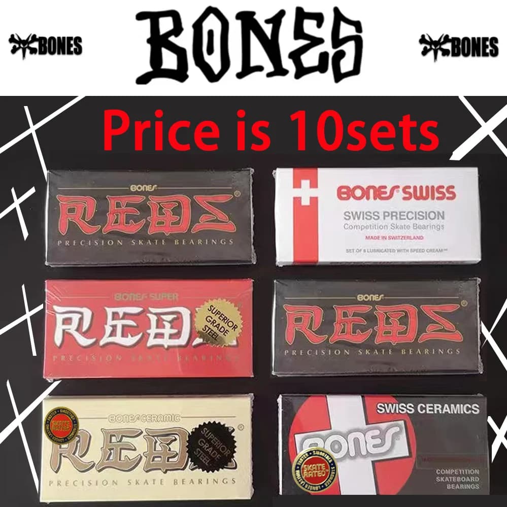 10 sets in één doos Echte skateboardlagers 608 Hoge rotatie keramische lagers Precisie skateboardlagers rolschaats