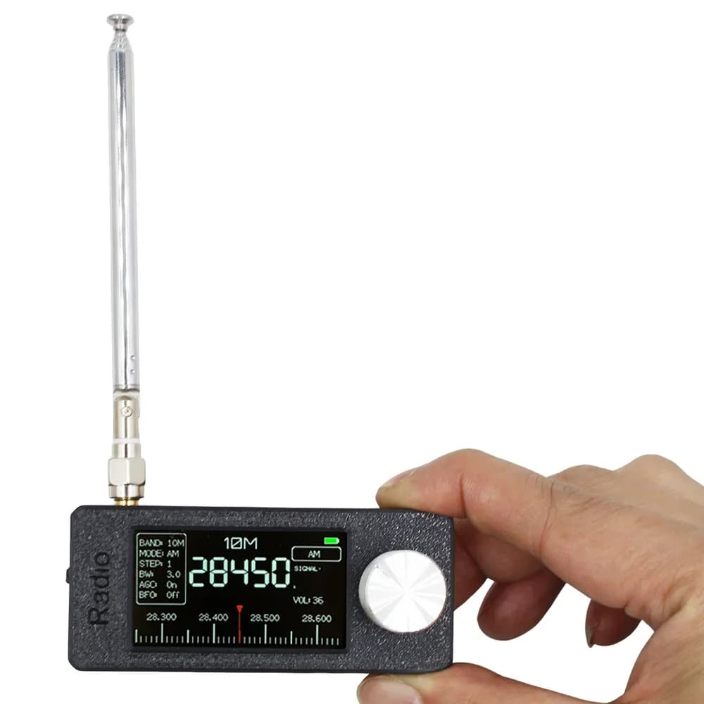 ATS MINI Pocket SI4732 DSP-radio, volledige band mini-ontvanger, SW LW AM FM SSB, mini SI4732 radio + antenne