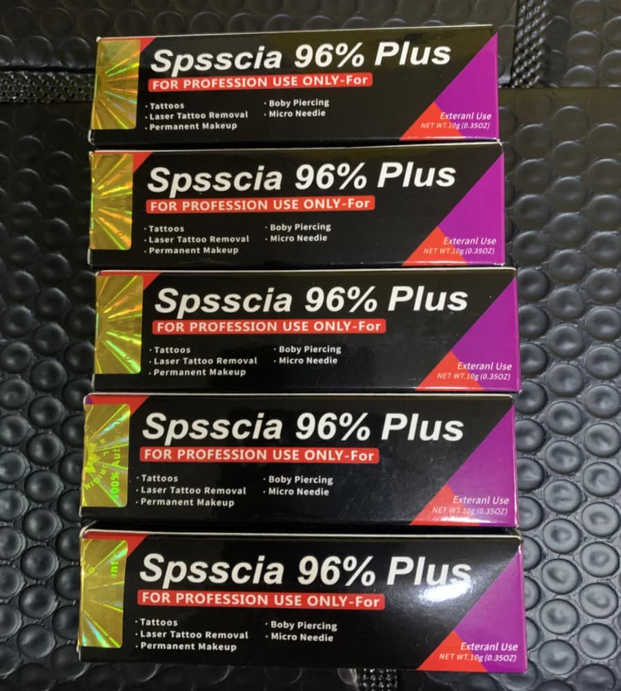 2023 Nieuwe Collectie Spsscia 96% Plus Tattoo Crème Vóór Permanente Make-up Microblading Wenkbrauw Lippen 10g