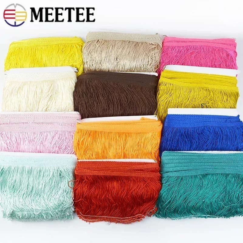 10-30 Cm Lange Kwast Franjes Voor Naaien Kleding Decoratieve Linten Fringe Stof Jurk Gordijn Kant Versieringen Diy kledingstuk Accessoires