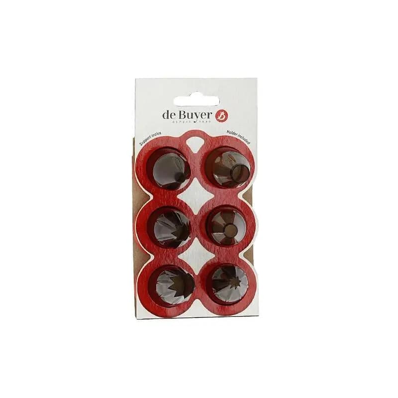 Set van 6 stopcontacten De Buyer Le Tube