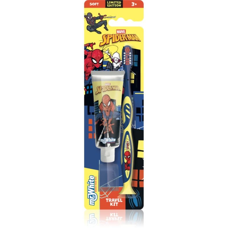 Marvel Spiderman Travel Kit Tandverzorgingsset voor Kinderen