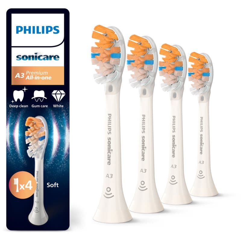 Philips Sonicare Premium All-in-One HX9094/87 Vervangende Opzetstuk voor Tandenborstel White 4 st