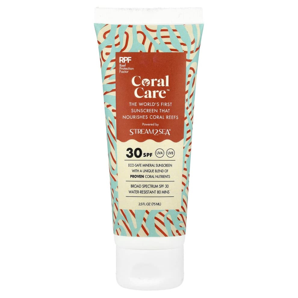 Stream2Sea, Coral Care Sunscreen, SPF 30, 2,5 fl oz (75 ml)