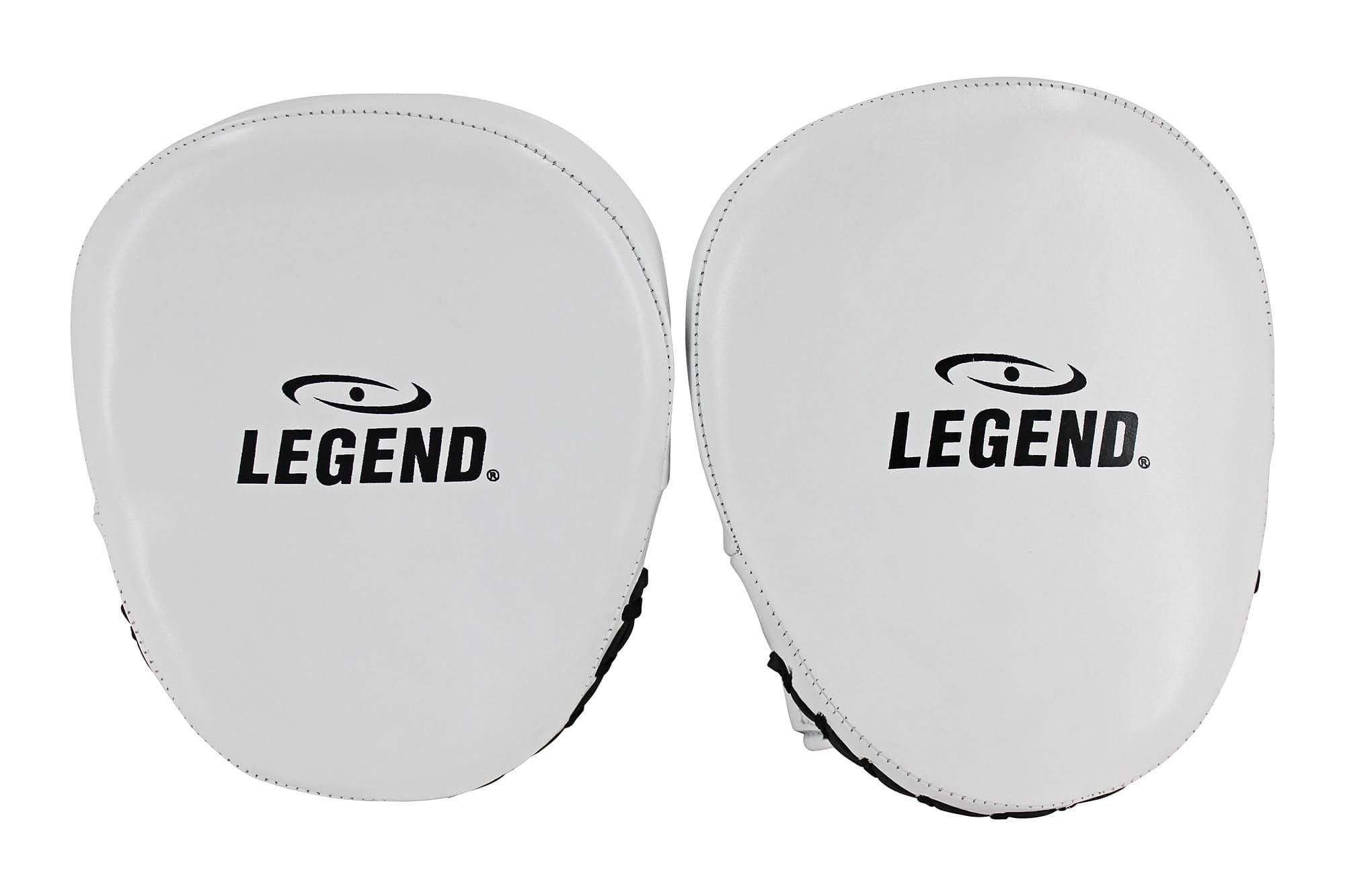 Legend Sports Power Impact Stootkussens Wit/Zwart Leer - Hoogste kwaliteit - Gemaakt van runderleder