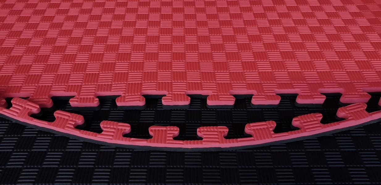 Legend Sports Legend Puzzelmat Sportvloer | 100 x 100 x 2,5 cm | Rood / Zwart