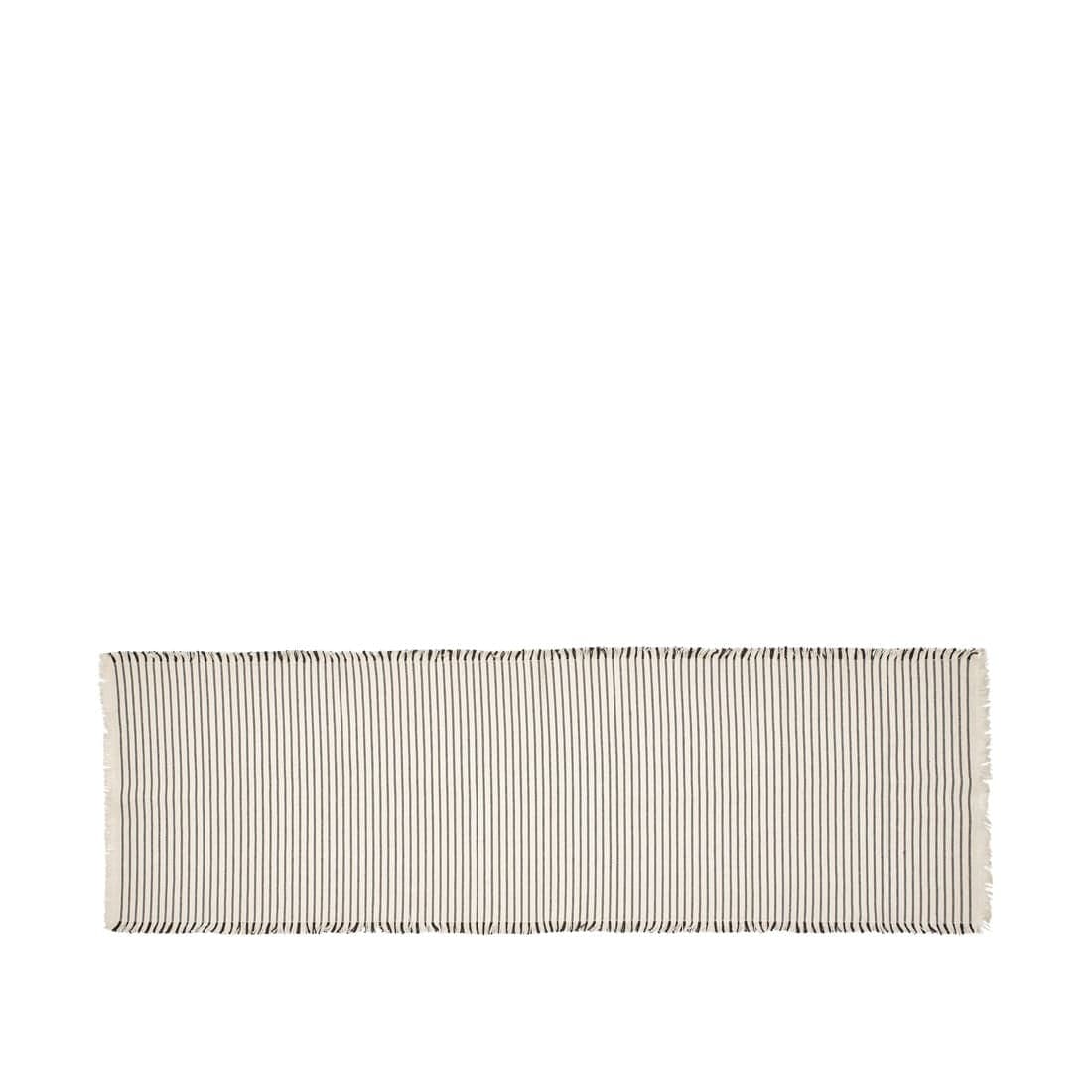 Broste Copenhagen Elouise tafelrunner off white/zwart - 71210320