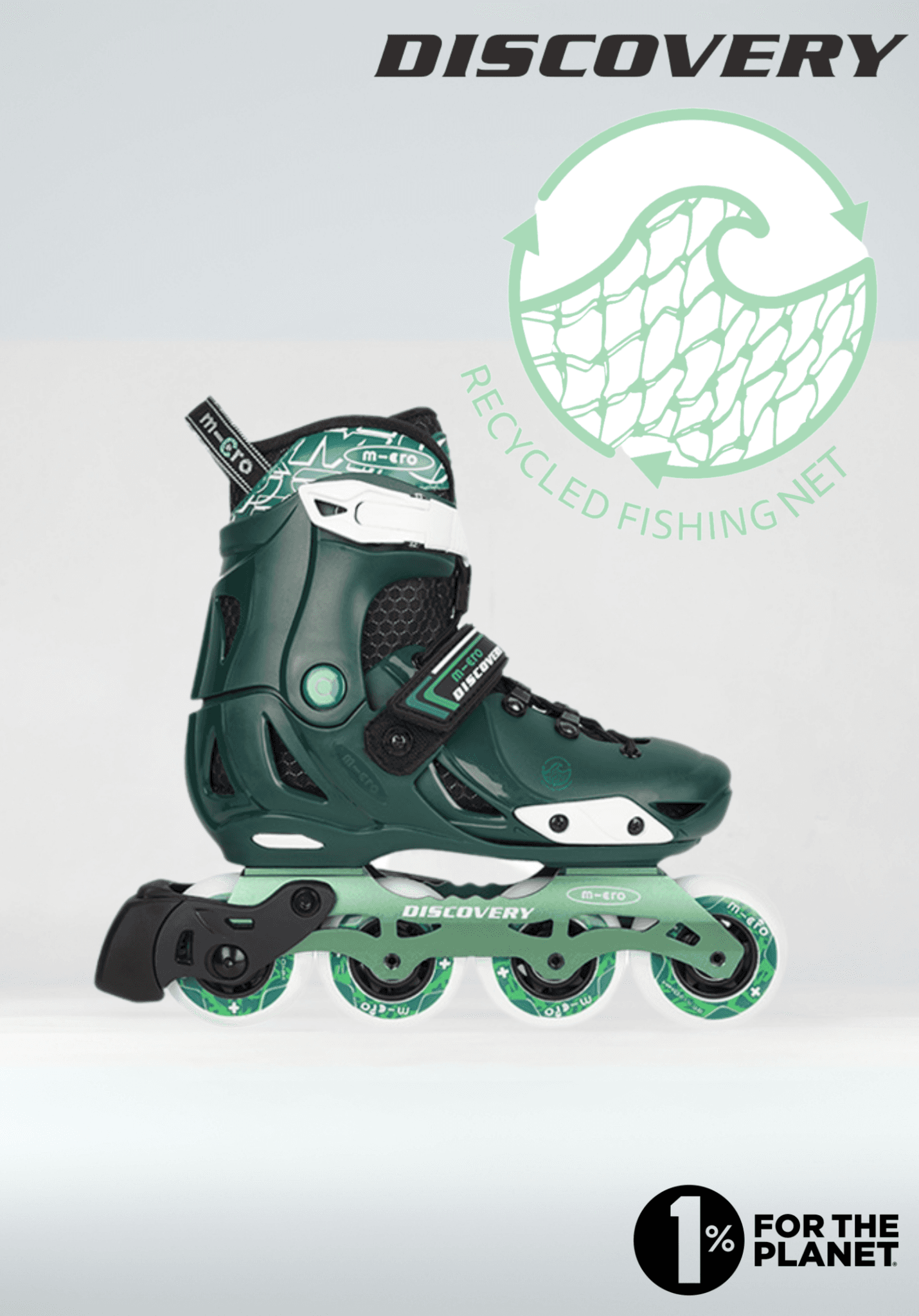 Micro Step - Micro kinderskates discovery ECO lichtgewicht – Groen