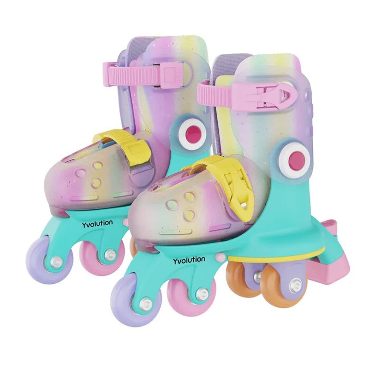 Yvolution - YC01A6 – Twista skates – Rainbow (30 t/m 34)