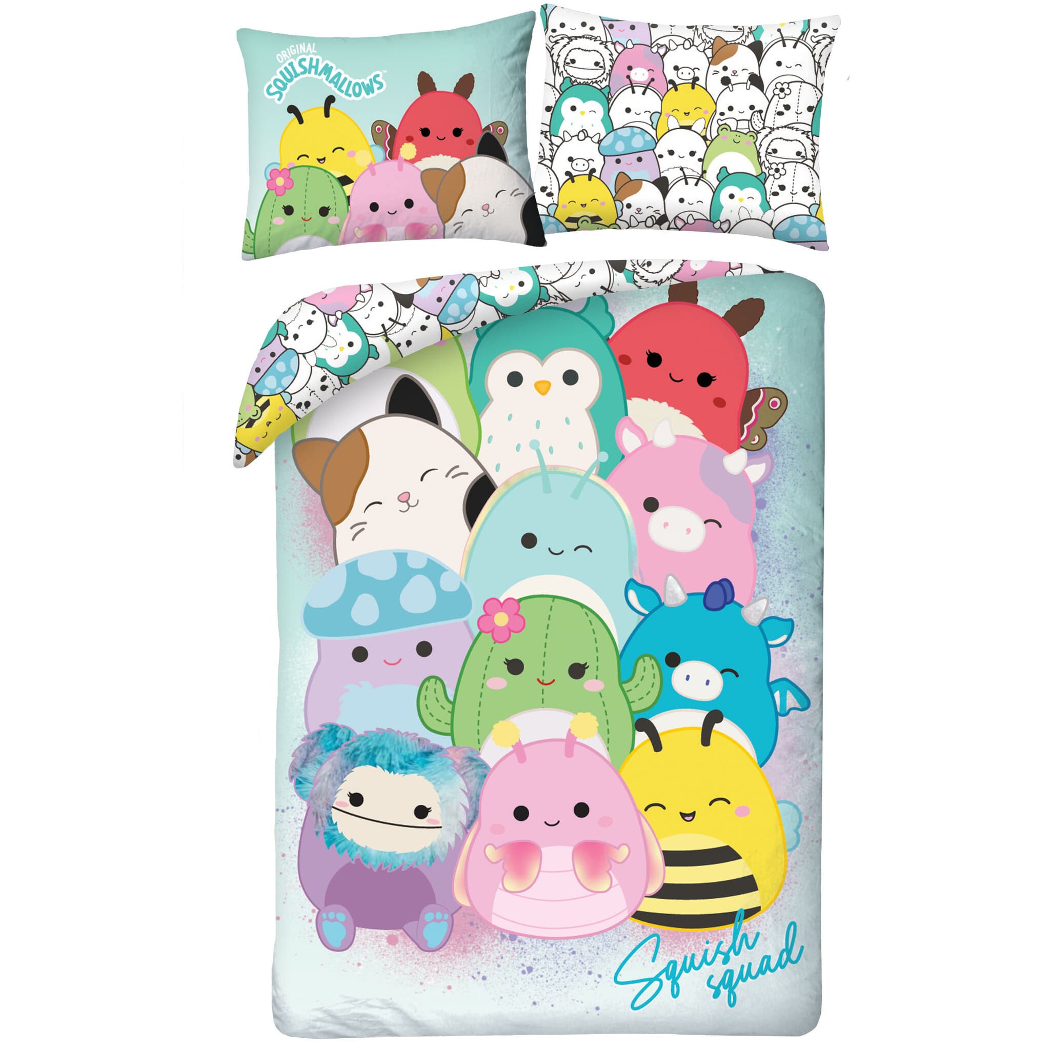 Squishmallows Dekbedovertrek Squad - Polyester
