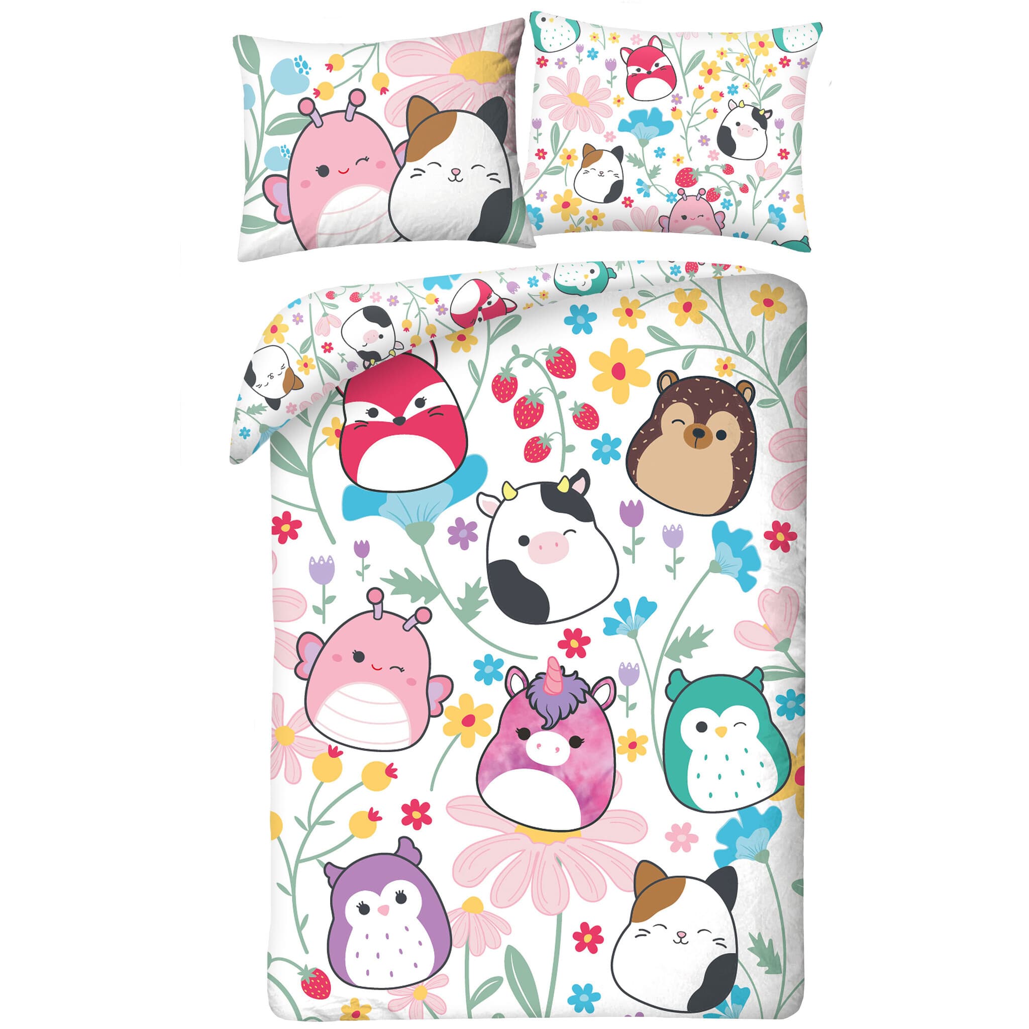 Squishmallows Dekbedovertrek Hug - Polyester - Topkwaliteit
