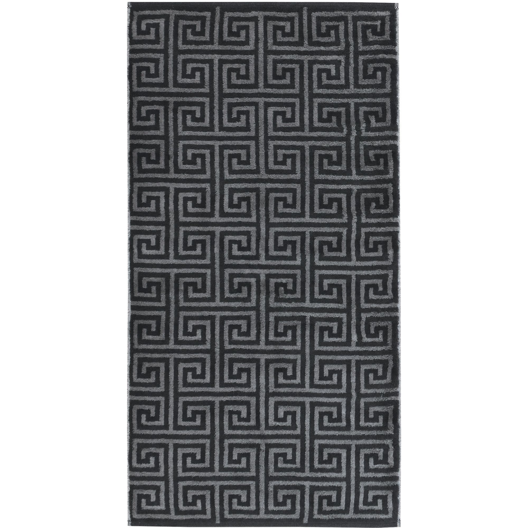 Cawö Cawo Noblesse Elegance Allover print Gastendoekje 30/50 zwart