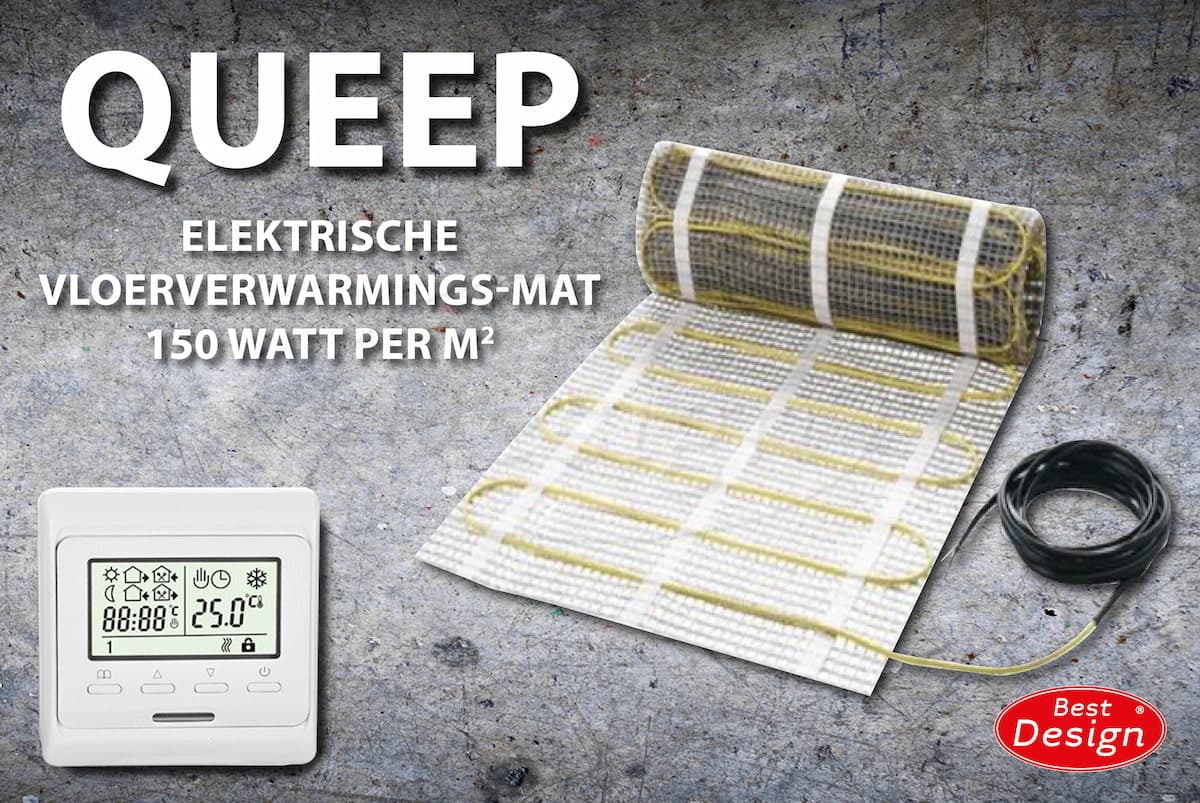 Best-Design "Queep" elektrische vloerverwarmings-mat 0.5 m2