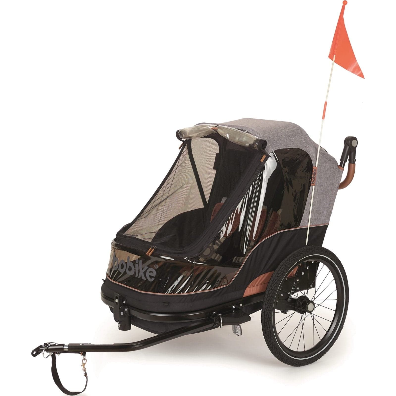 Trailer 2 in 1 Fietskar Grijs