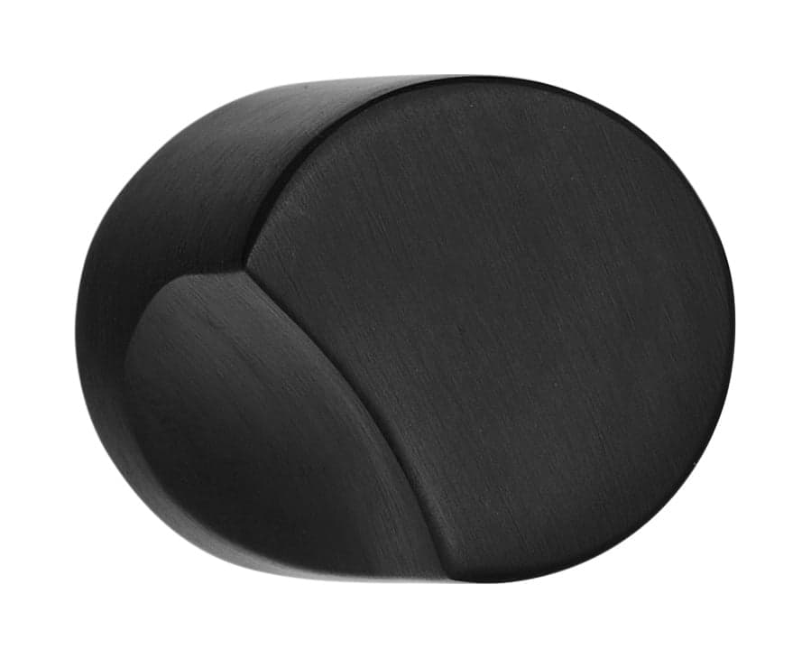Massieve ronde meubelknop ECLIPSE DR23M mat zwart