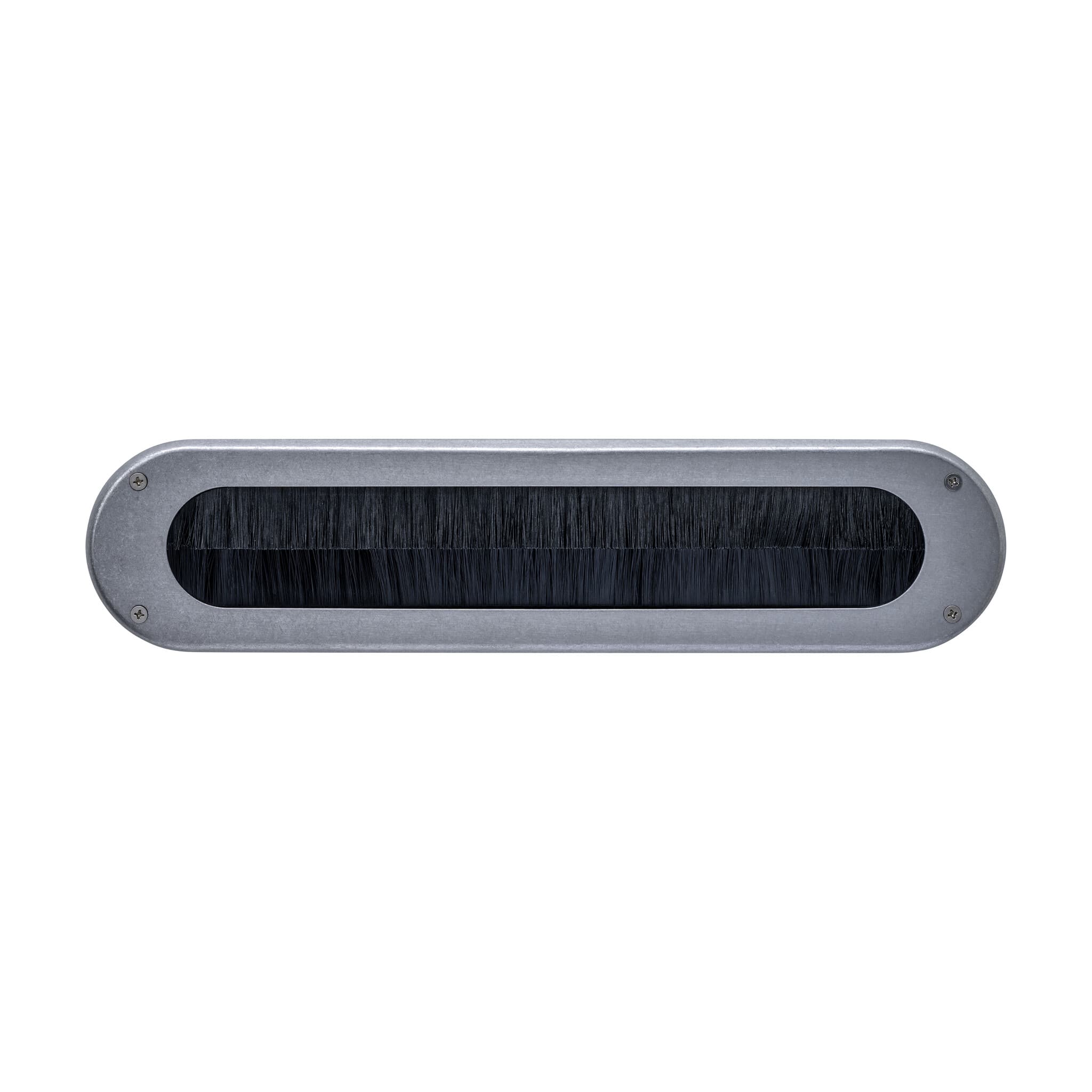 Intersteel ovale tochtwering 340x80mm - getrommeld RVS