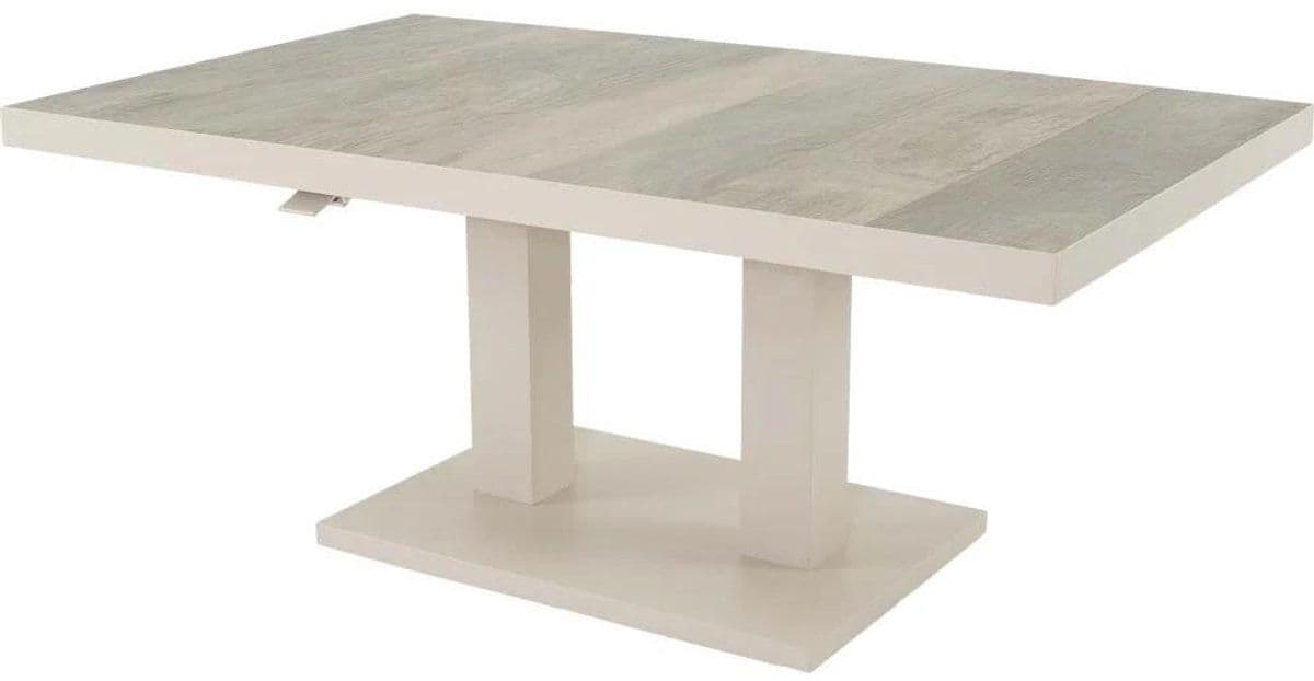 LES Prato - Loungetafel - Verstelbaar 140x85 cm - Crème