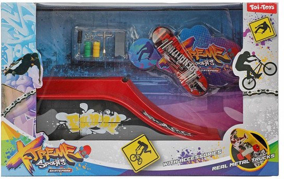 Xtreme Set Vingerskateboard/BMX 20963Z - Stuntset - Inclusief schans en accessoires