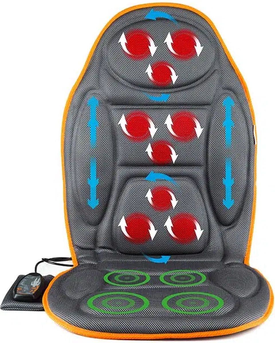 Medivon Cosy Mesh - Shiatsu Massagestoel - 4 Massagezones - 3 Intensiteitsniveaus - Zwart