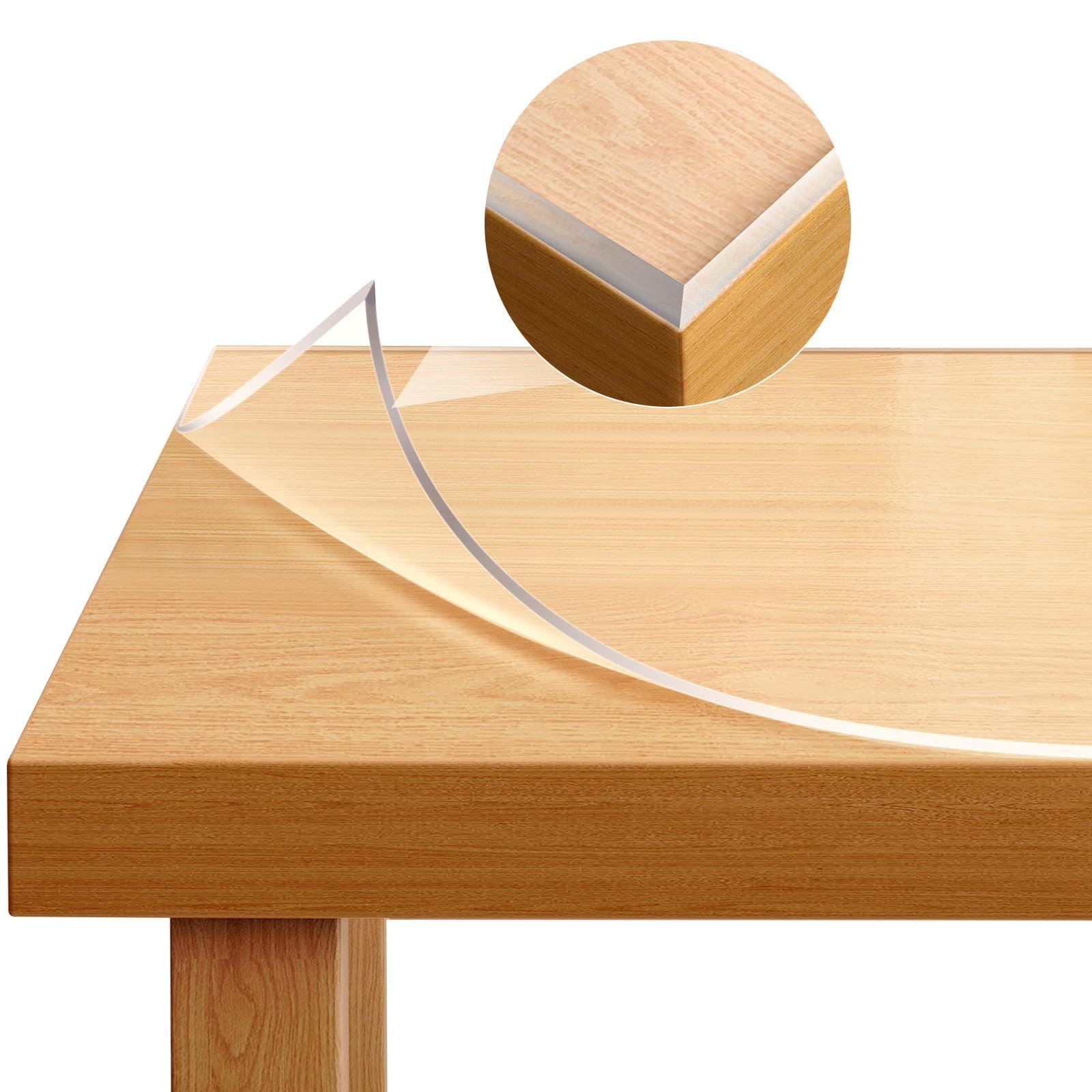 Woltu Tafelbeschermer - PVC - 2mm - 70x110cm - Transparant