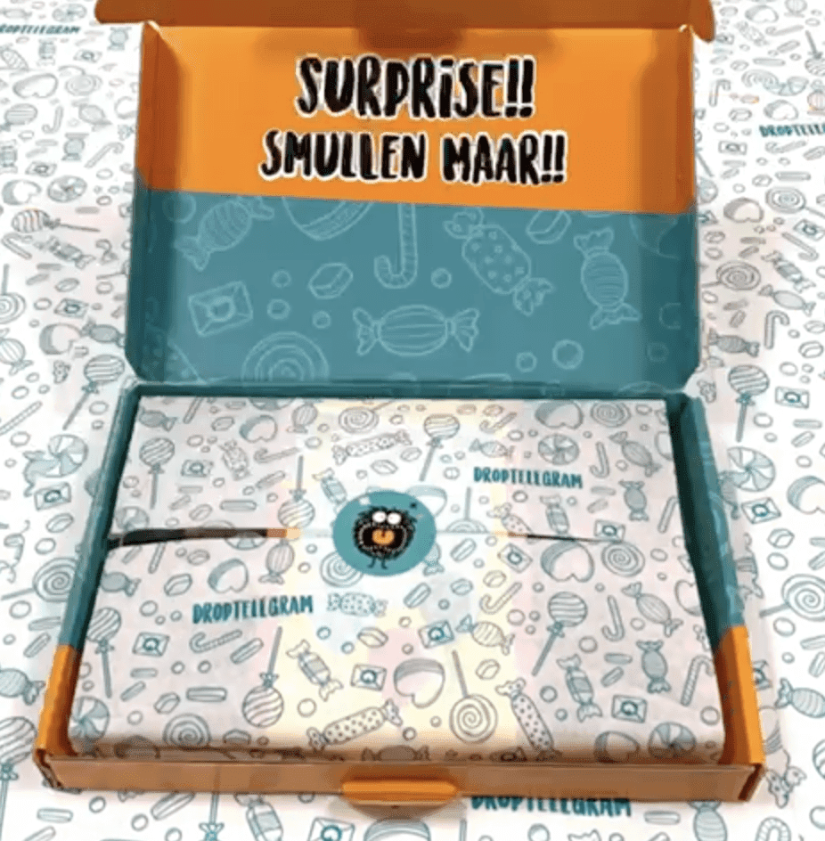 Cadeaupakket | Help ik heb vlinders in mijn buik - Klein , Engelse drop