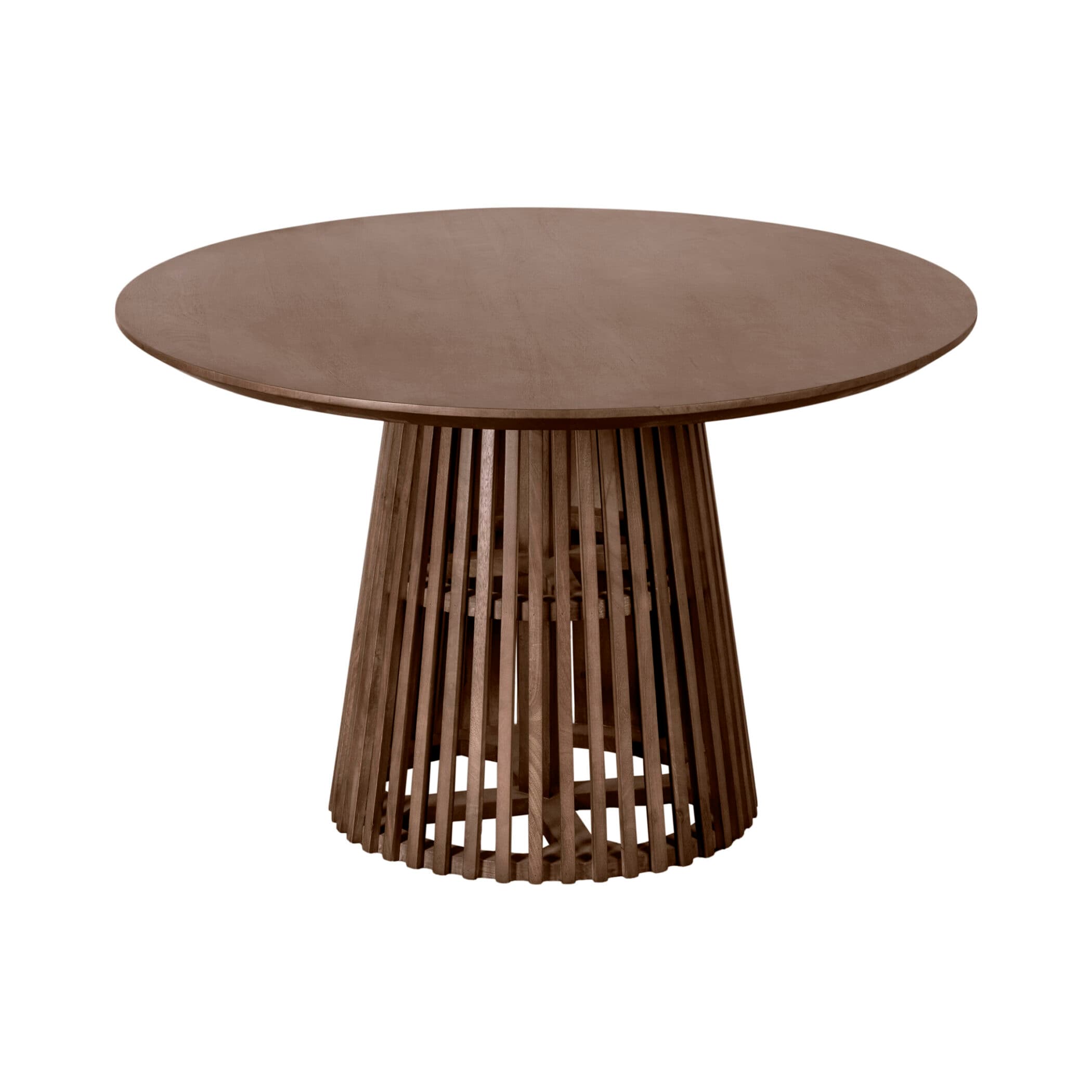 Lewis & Loft Eettafel Levi - Rond - FSC® gecertificeerd mangohout - Ø120 cm - Bruin