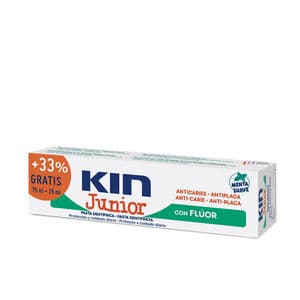KIN JUNIOR pasta dentífrica anticaries #menta suave 75 +