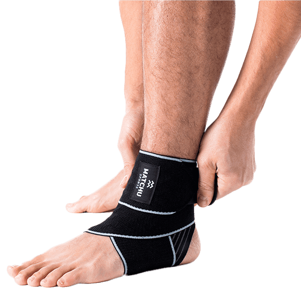 Matchu Sports Enkelbrace - Zwart/wit