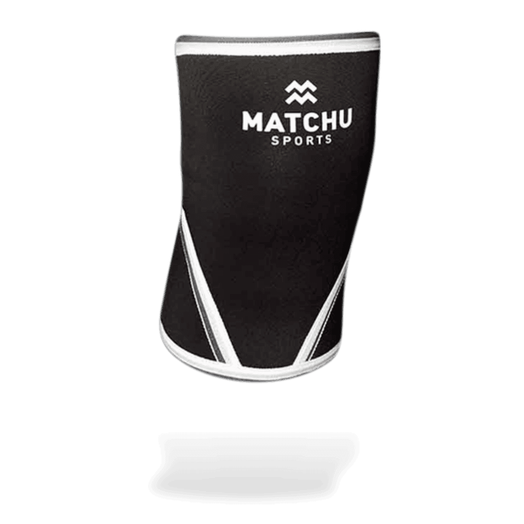 Matchu Sports Knee sleeve maat S - 1 stuk - WitZwart - Neopreen