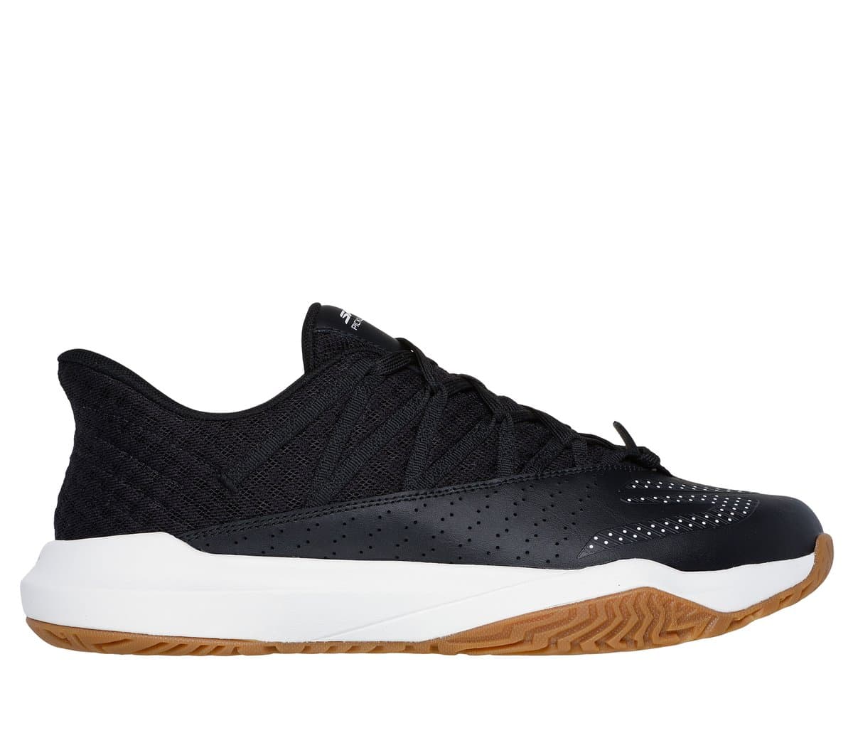 Skechers Relaxed Fit: Viper Court Rally Sneaker CM Zwart/Wit, Maat 44