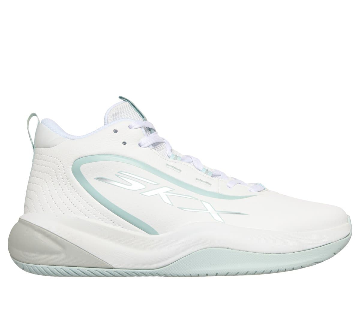 Skechers SKX League Sneaker CM Wit/Licht Blauw, Maat 44