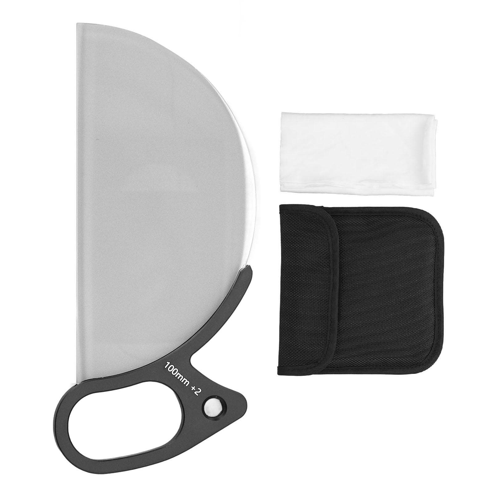 100mm Handheld Split Diopter Filter 2 graden Halfrond Optisch Glas Blur Prisma Filter voor SLR Camera