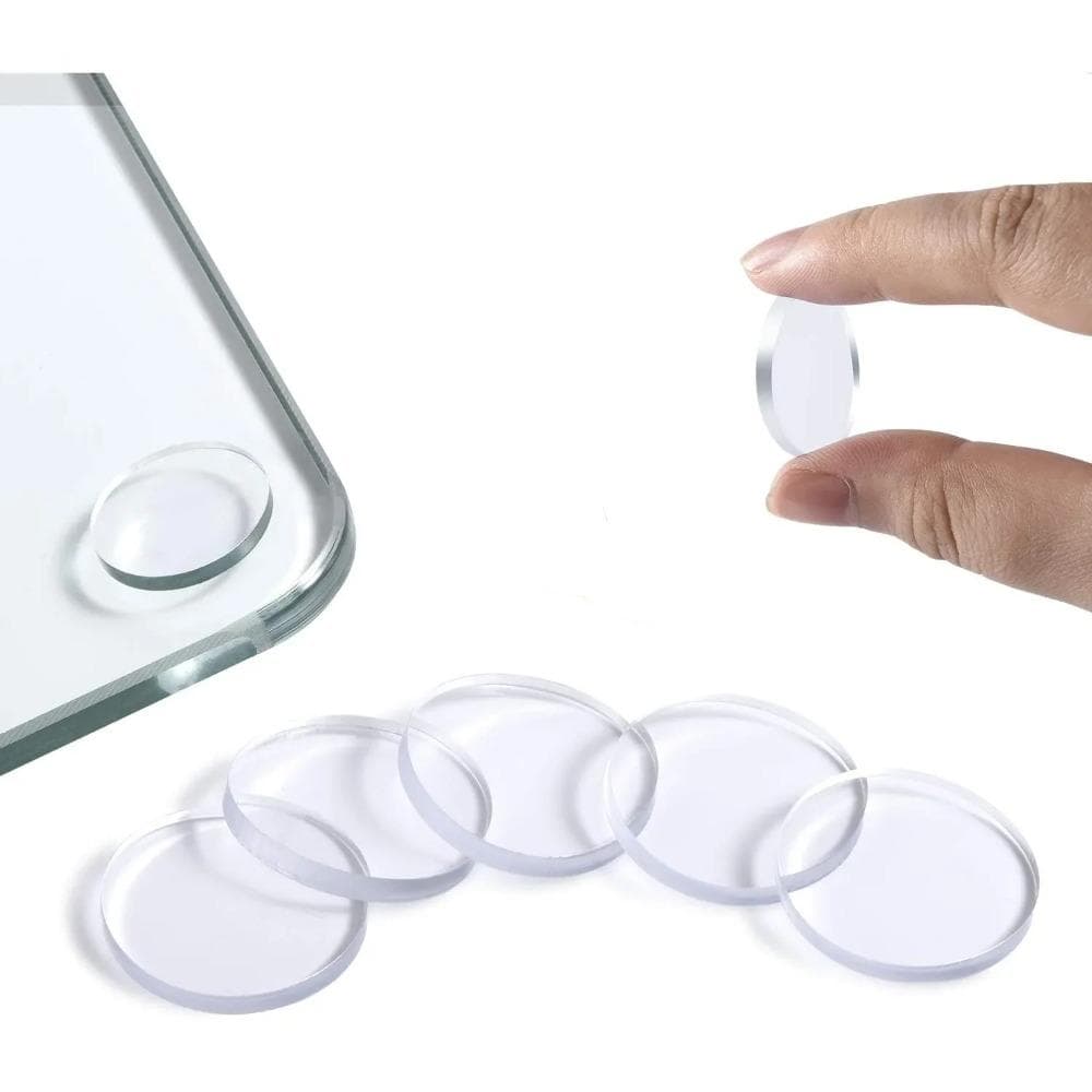 20 STUKS Ronde Glazen Tafelblad Anti-Slip Pads 20mm*3mm Onder Glas Pads Glazen Tafelblad Bumpers