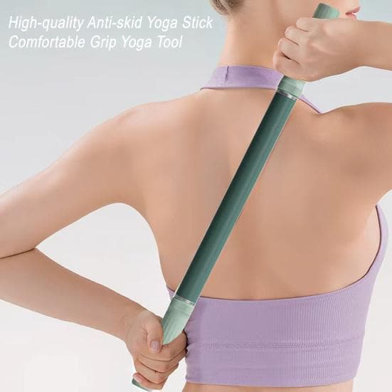 1/2 stuks Yogastok Antislip Draagbaar Pijnverlichting Fitness Massage Rekoefeningstok Pilates Training Bodybuilding Oefenstang Thuisgym Workout