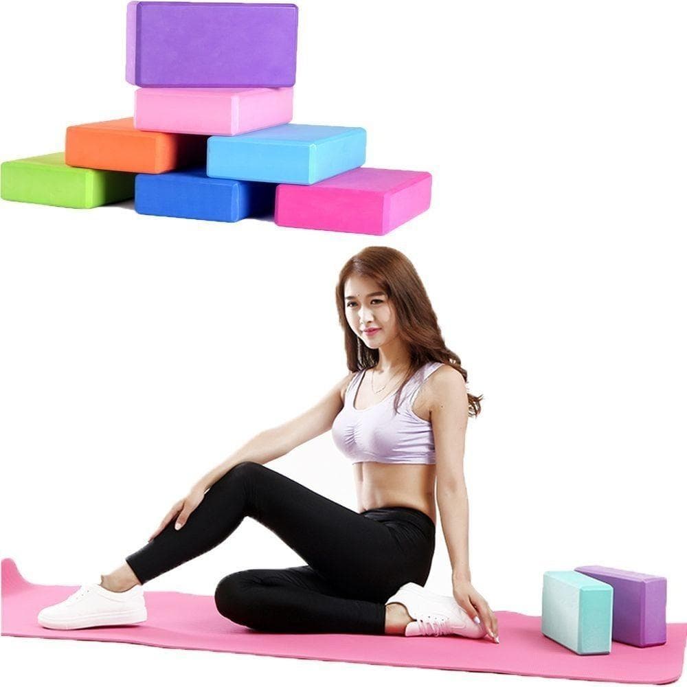 Gekleurde Yogablokken Antislip Pilates Blokken Nieuw Gymschuimblok Sportartikelen oranje
